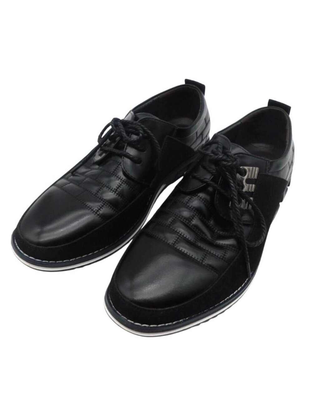 Black Gatsby Mens Dress Shoes US 8 Lace-Up Oxford Derby Leather All Day Comfort